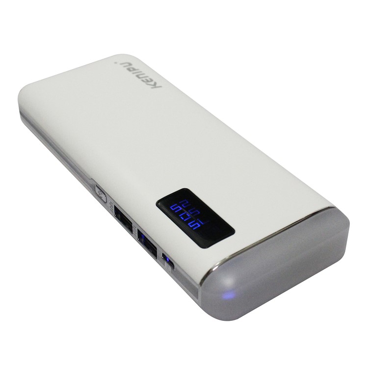 KENIPU 9000mAh External Dual USB Power Bank with LED Flashlight for iPhone iPad Samsung Huawei-3