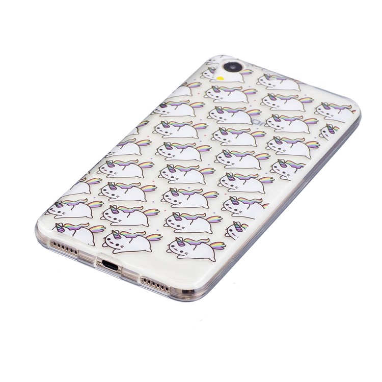 Pattern Printing IMD Soft TPU Gel Cover for Huawei Y6II / Honor 5A / Honor Holly 3 - Cute Unicorns-3