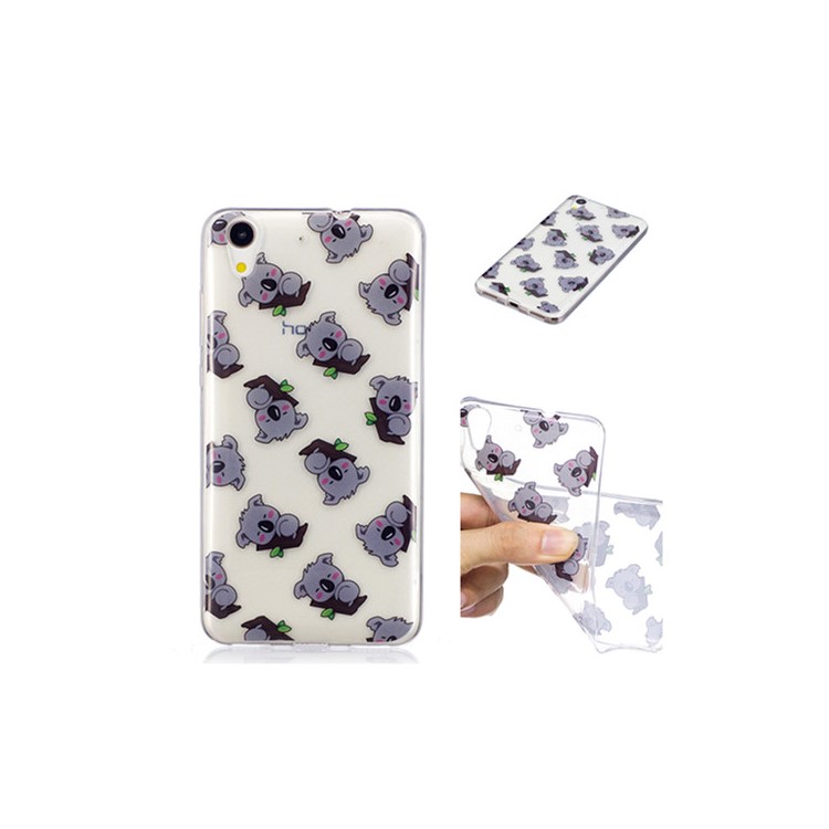 Patterned IMD Soft TPU Mobile Case for Huawei Y6II / Honor 5A / Honor Holly 3 - Lovely Koalas-1
