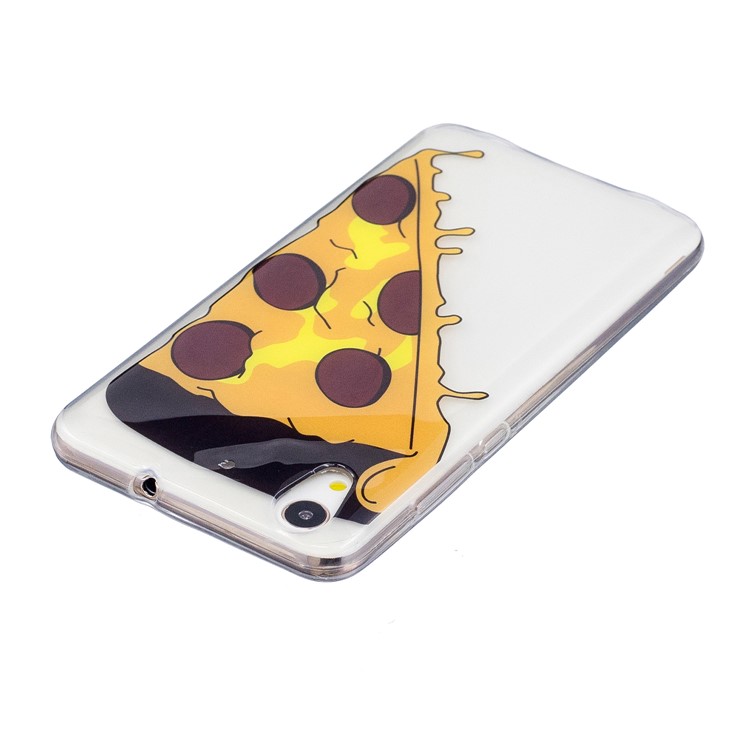 Pattern Printing IMD Soft TPU Mobile Casing for Huawei Y6II / Honor 5A / Honor Holly 3 - Pizza-4