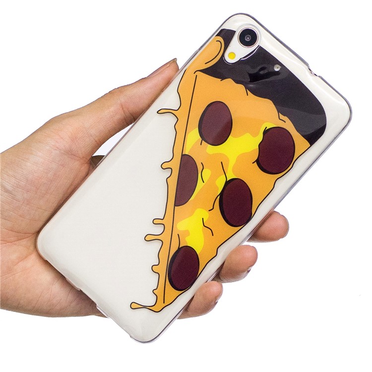 Pattern Printing IMD Soft TPU Mobile Casing for Huawei Y6II / Honor 5A / Honor Holly 3 - Pizza-5