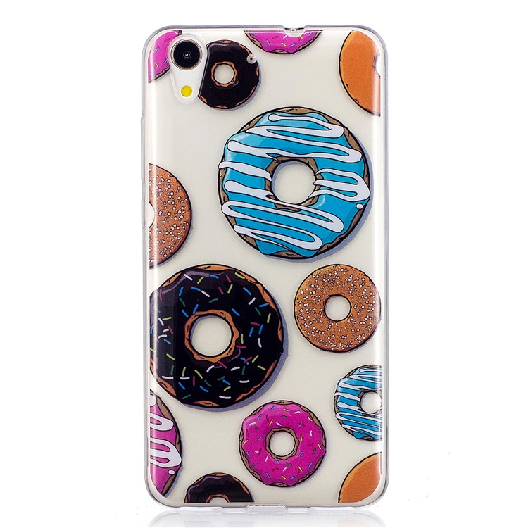 Pattern Printing IMD TPU Case Cover for Huawei Y6II / Honor 5A / Honor Holly 3 - Doughnuts-2