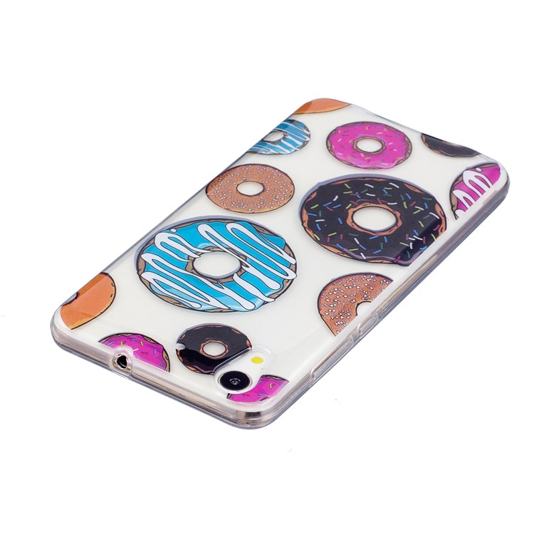 Pattern Printing IMD TPU Case Cover for Huawei Y6II / Honor 5A / Honor Holly 3 - Doughnuts-4