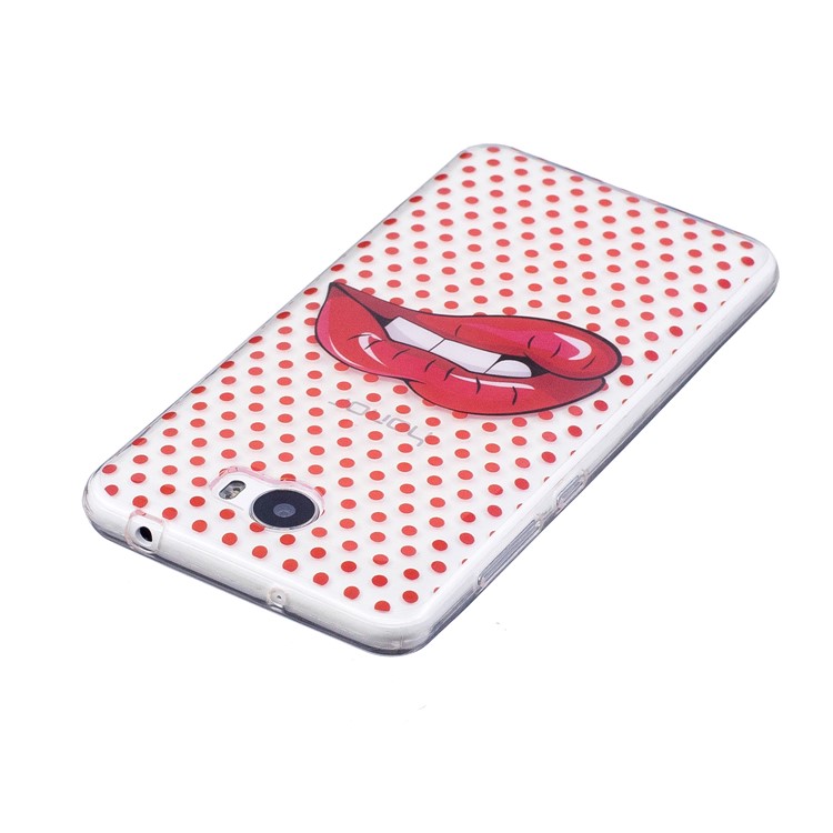 For Huawei Y5II/Y5 II/Honor 5 Pattern Printing IMD Soft TPU Back Case - Red Lips-4