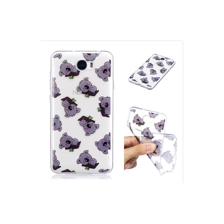 For Huawei Y5II/Y5 II/Honor 5 Pattern Printing IMD TPU Flexible Phone Cover - Lovely Koalas-1