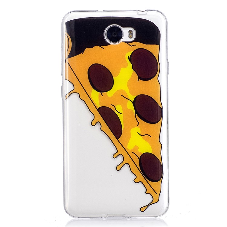 For Huawei Y5II/Y5 II/Honor 5 Patterned IMD Soft TPU Back Mobile Case - Pizza-2