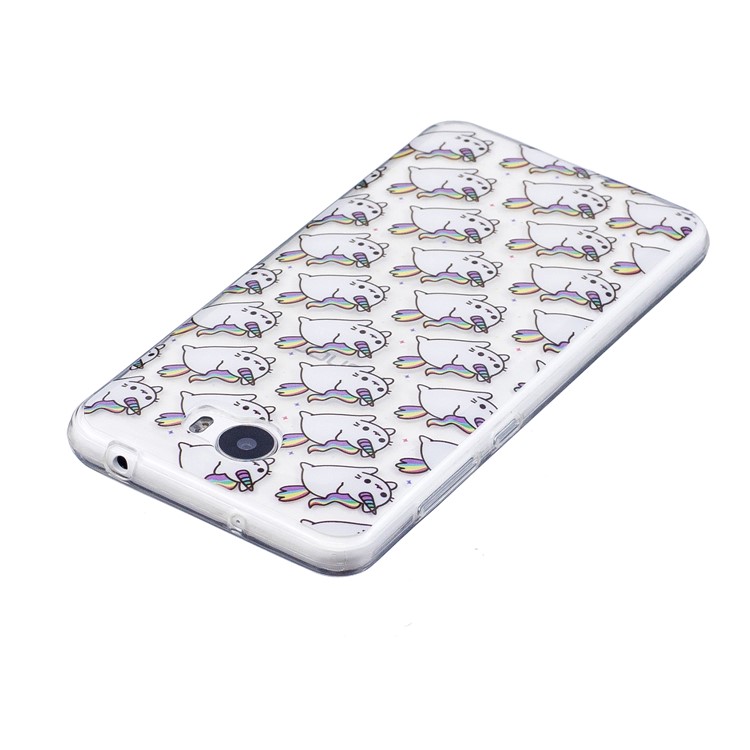 For Huawei Y5II/Y5 II/Honor 5 Pattern Printing IMD Flexible TPU Mobile Cover - Cute Unicorns-4