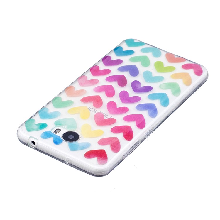 For Huawei Y5II/Y5 II/Honor 5 Pattern Printing IMD Soft TPU Case Accessory - Colorful Hearts-4