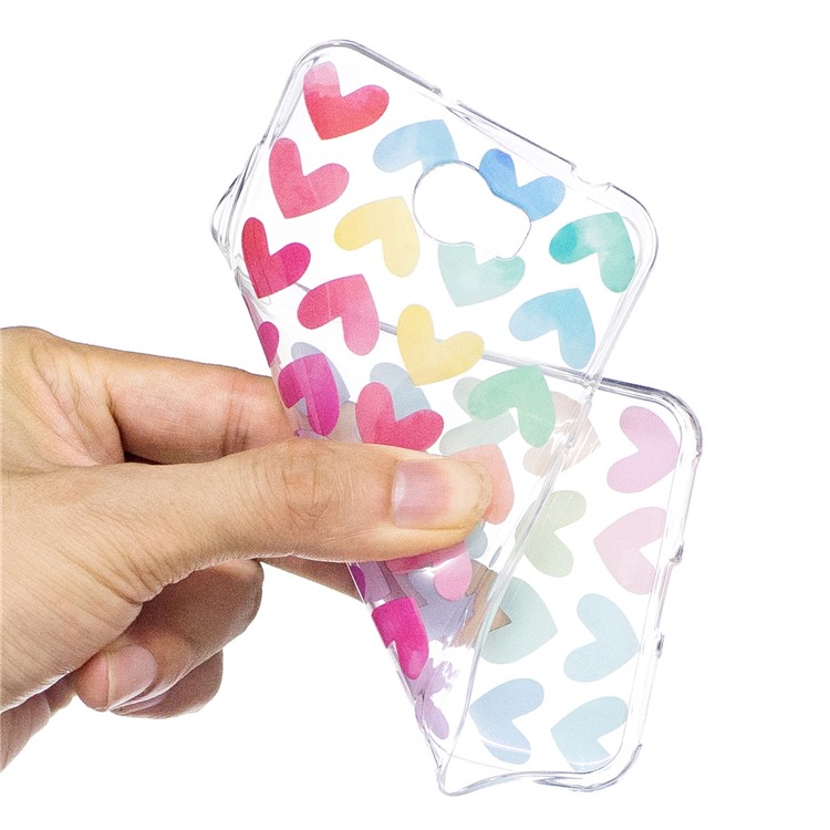 For Huawei Y5II/Y5 II/Honor 5 Pattern Printing IMD Soft TPU Case Accessory - Colorful Hearts-5