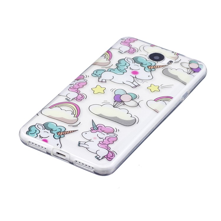 For Huawei Y5II/Y5 II/Honor 5 Pattern Printing IMD TPU Protector Cover Case - Shy Unicorns-3