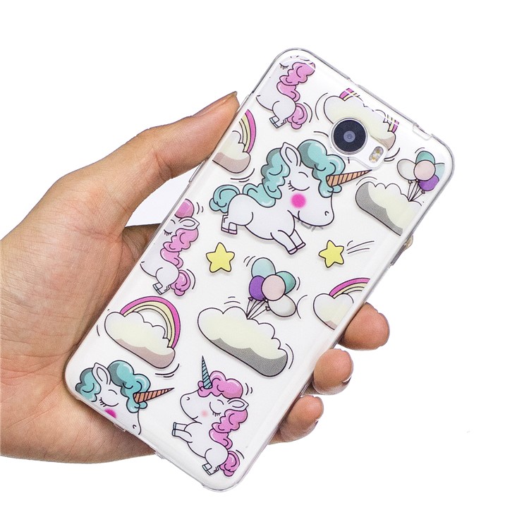 For Huawei Y5II/Y5 II/Honor 5 Pattern Printing IMD TPU Protector Cover Case - Shy Unicorns-6