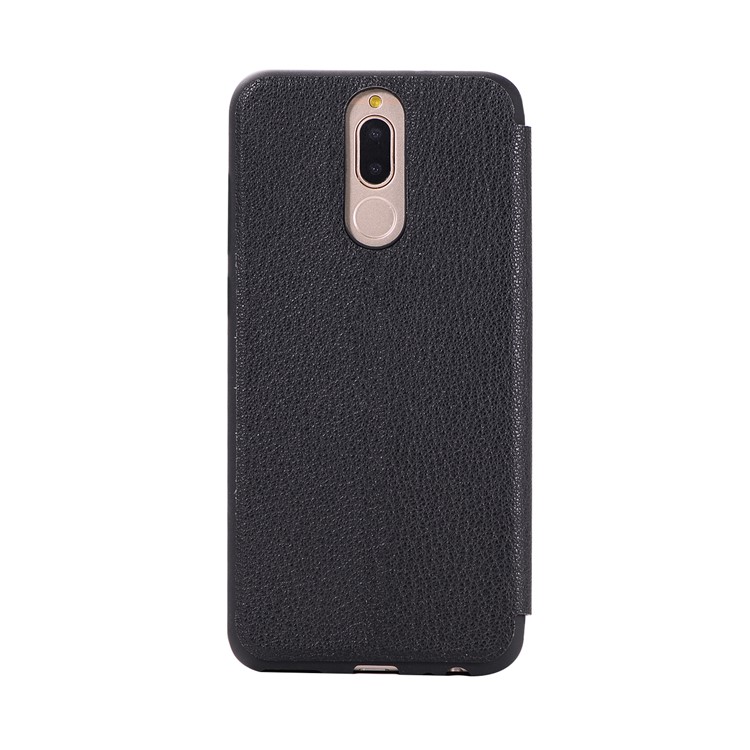 Litchi Skin Leather Stand Case with Card Slot for Huawei Mate 10 Lite / Maimang 6 / nova 2i / Honor 9i (India) - Black-8