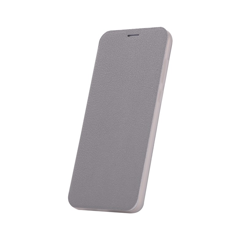 Litchi Skin Leather Stand Shell with Card Slot for Huawei Mate 10 Lite / Maimang 6 / nova 2i / Honor 9i (India) - Grey-4