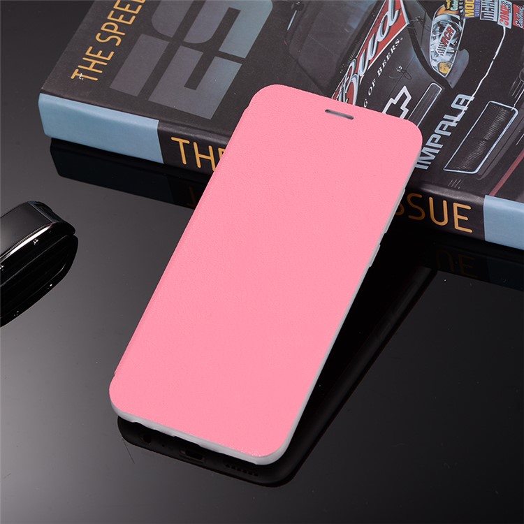 Litchi Skin Leather Card Holder Case with Stand for Huawei Mate 10 Lite / Maimang 6 / nova 2i / Honor 9i (India) - Rose-2