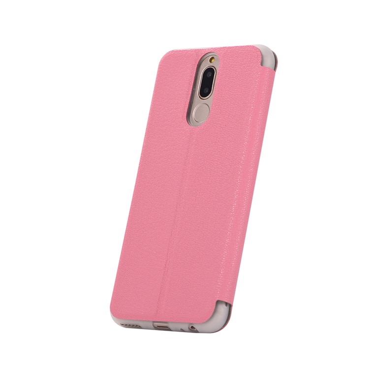 Litchi Skin Leather Card Holder Case with Stand for Huawei Mate 10 Lite / Maimang 6 / nova 2i / Honor 9i (India) - Rose-5