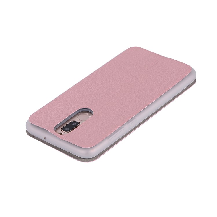Litchi Skin Leather Card Holder Cover with Stand for Huawei Mate 10 Lite / Maimang 6 / nova 2i / Honor 9i (India) - Pink-12