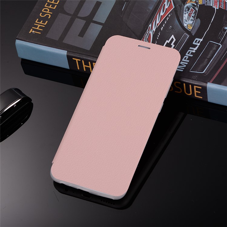 Litchi Skin Leather Card Holder Cover with Stand for Huawei Mate 10 Lite / Maimang 6 / nova 2i / Honor 9i (India) - Pink-2