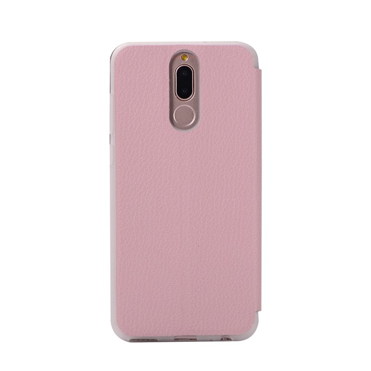 Litchi Skin Leather Card Holder Cover with Stand for Huawei Mate 10 Lite / Maimang 6 / nova 2i / Honor 9i (India) - Pink-8
