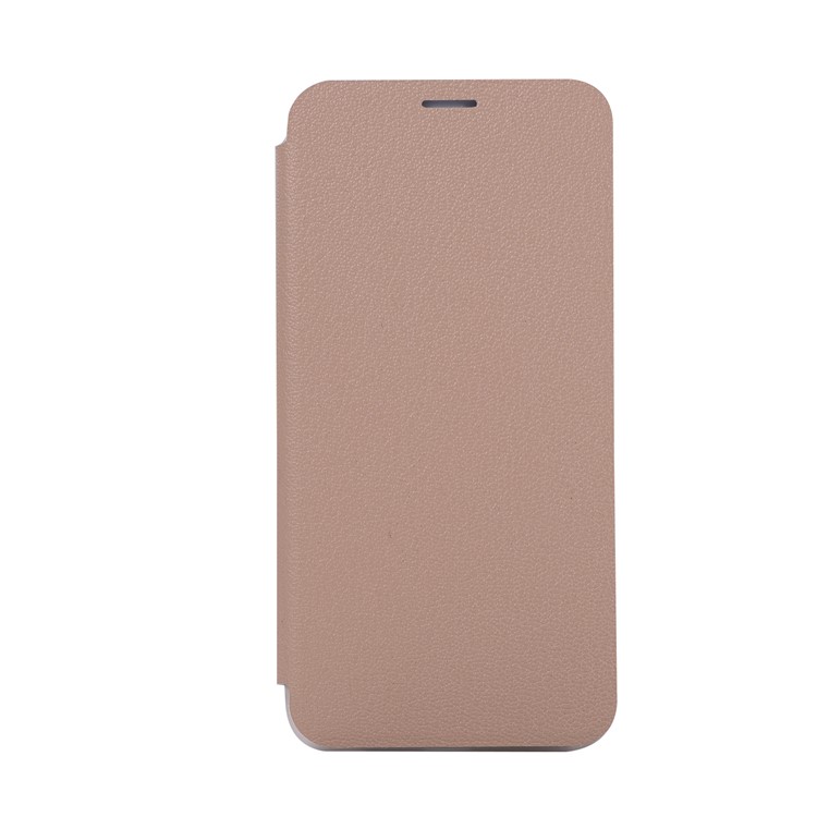 Litchi Skin Phone Leather Stand Case with Card Slot for Huawei Mate 10 Lite / Maimang 6 / nova 2i / Honor 9i (India) - Gold-7