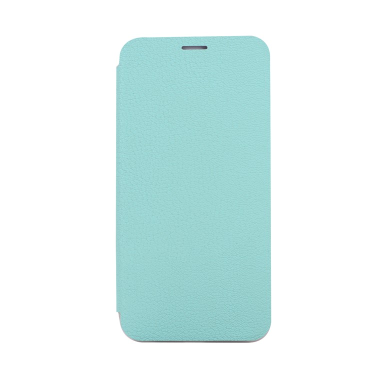 Litchi Skin Leather Flip Case with Card Slot for Huawei Mate 10 Lite / Maimang 6 / nova 2i / Honor 9i (India) - Cyan-7