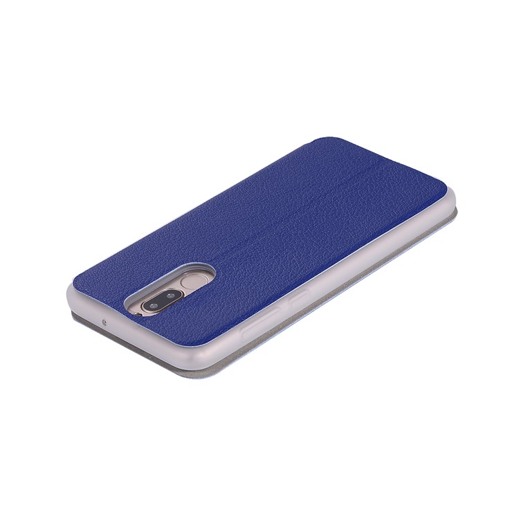 Litchi Skin Leather Stand Case Cover with Card Slot for Huawei Mate 10 Lite / Maimang 6 / nova 2i / Honor 9i (India) - Dark Blue-11