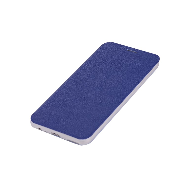 Litchi Skin Leather Stand Case Cover with Card Slot for Huawei Mate 10 Lite / Maimang 6 / nova 2i / Honor 9i (India) - Dark Blue-9