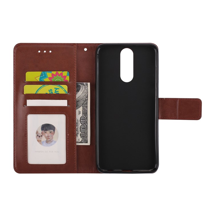 For Huawei Mate 10 Lite / nova 2i / Maimang 6 / Honor 9i (India) Imprinted Mandala Pattern Leather Wallet Mobile Protection Case - Brown-6