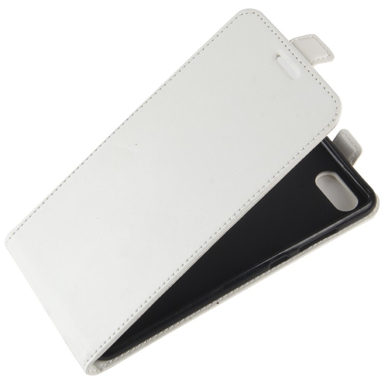 Crazy Horse Texture Vertical Flip Card Holder Leather Cover for Huawei nova 2s - White-4