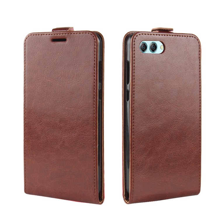 Crazy Horse Texture Vertical Flip PU Leather Mobile Phone Case for Huawei nova 2s - Brown-2