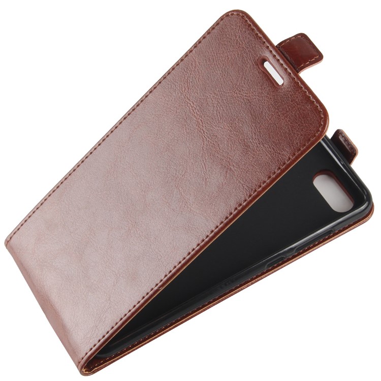 Crazy Horse Texture Vertical Flip PU Leather Mobile Phone Case for Huawei nova 2s - Brown-4
