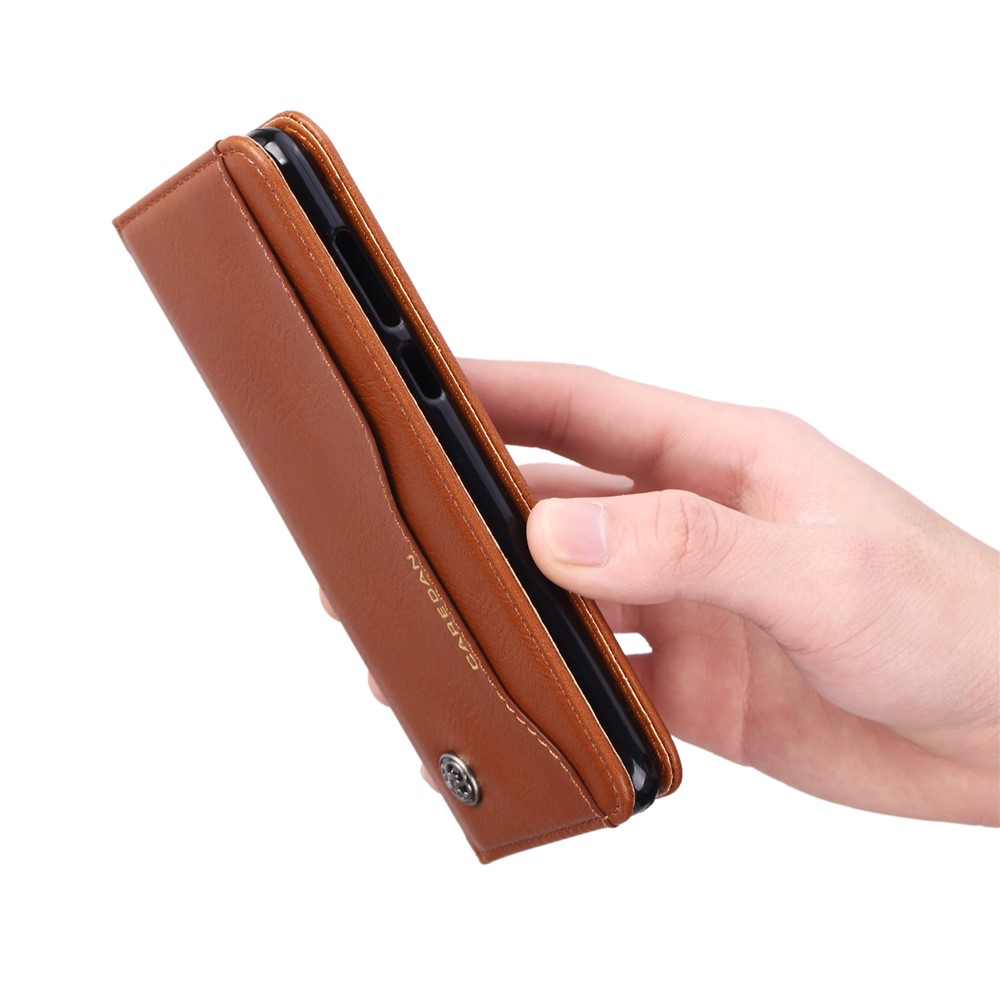 Etui Accessoire Pour Porte-monnaie En Cuir PU Pour Huawei P Smart / Profitez De 7S - Marron-9