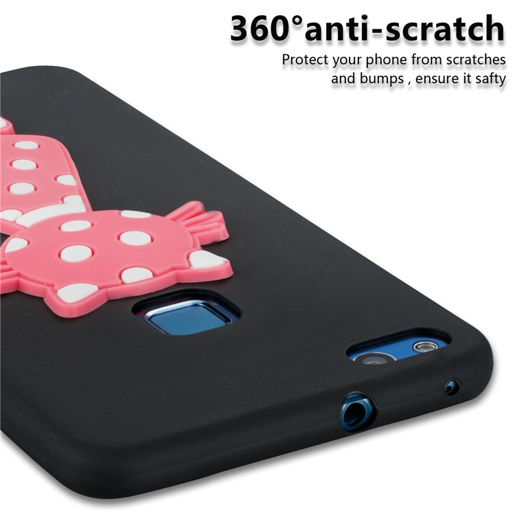 Adorable 3D Cat Pattern TPU Case for Huawei P10 Lite - Black-5