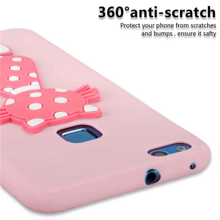 Adorable 3D Cat Pattern TPU Protection Cover Case for Huawei P10 Lite - Pink-5