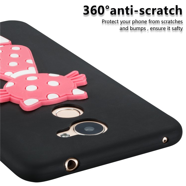 Adorable 3D Cat Soft TPU Mobile Case for Huawei Y7 (2017)/ Y7 Prime/Enjoy 7 Plus - Black-3