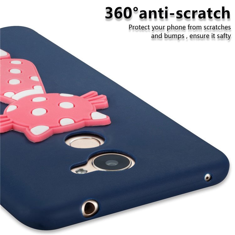 Adorable 3D Cat Soft TPU Cell Phone Case for Huawei Y7 (2017)/ Y7 Prime/Enjoy 7 Plus - Dark Blue-4