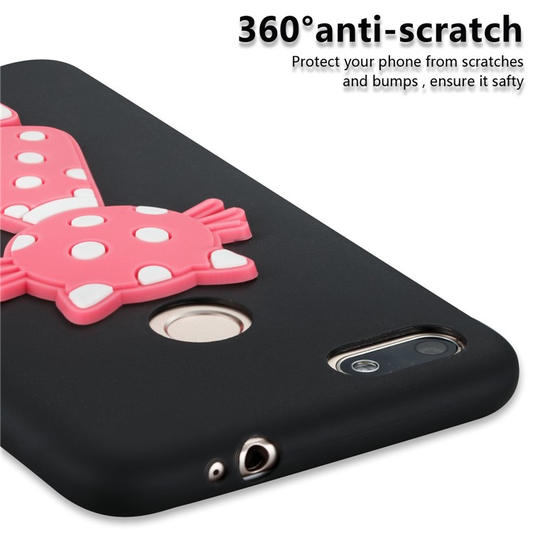 Adorable 3D Cat Pattern TPU Case for Huawei Y6 Pro (2017) / Enjoy 7 / P9 lite mini - Black-5