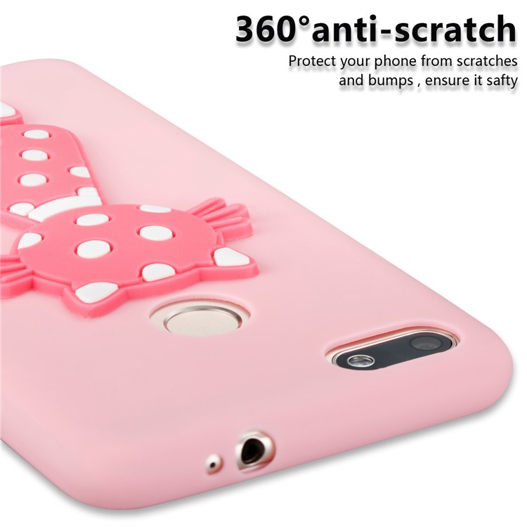 Adorable 3D Cat Pattern TPU Cover Shell for Huawei Y6 Pro (2017) / Enjoy 7 / P9 lite mini - Pink-5