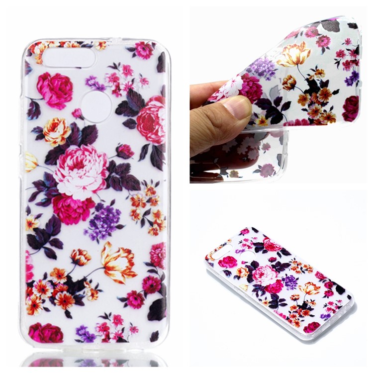 Ultra Thin Patterned Soft TPU Case for Huawei nova 2 - Roses-1