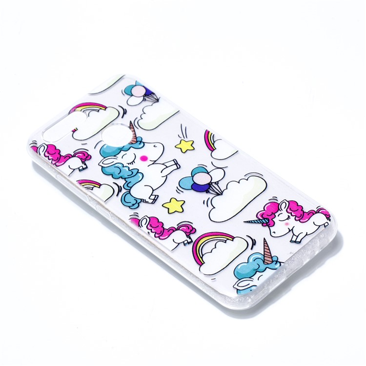 Ultra Thin Patterned Soft TPU Cover for Huawei nova 2 - Shy Unicorns-3