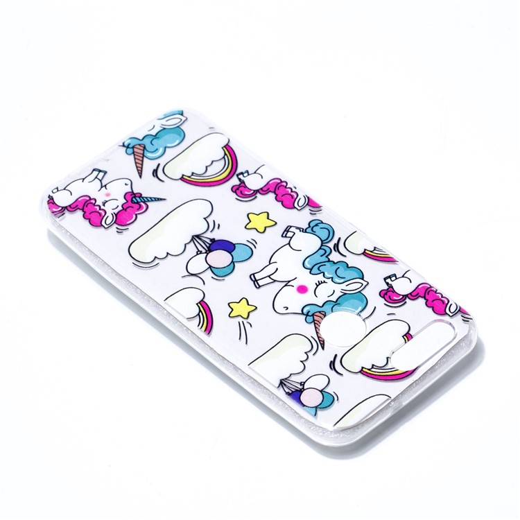 Ultra Thin Patterned Soft TPU Cover for Huawei nova 2 - Shy Unicorns-4