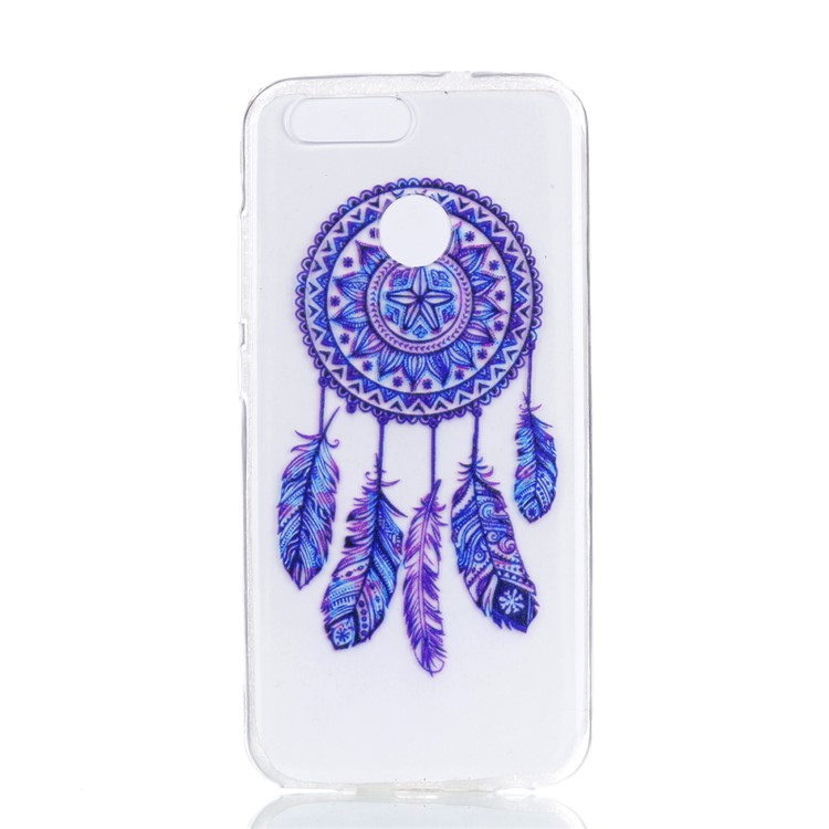 Ultra Thin Patterned Soft TPU Casing for Huawei nova 2 - Purple Dream Catcher-2
