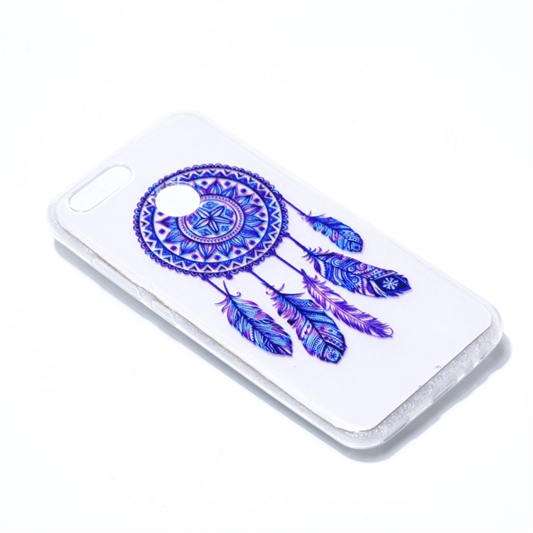 Ultra Thin Patterned Soft TPU Casing for Huawei nova 2 - Purple Dream Catcher-3