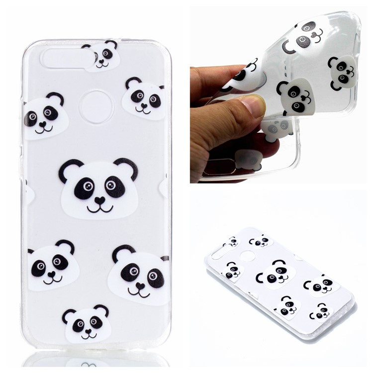 Ultra Thin Patterned Soft TPU Mobile Phone Case for Huawei nova 2 - Pandas-1