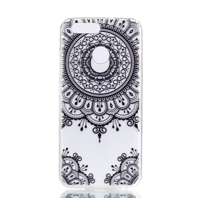 Ultra Thin Patterned Soft TPU Back Casing for Huawei nova 2 - Lace Pattern-2