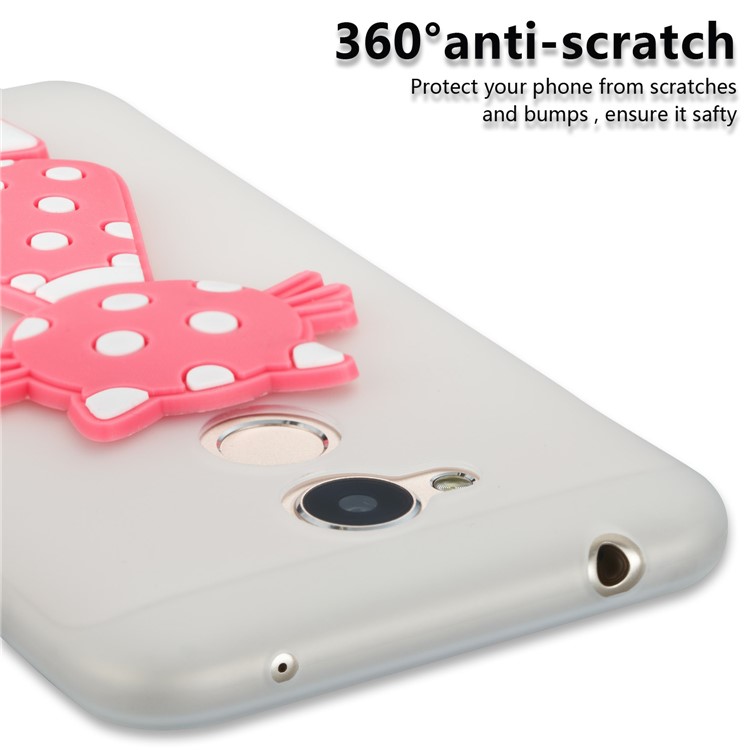 Adorable 3D Cat Pattern TPU Cover for Huawei Honor 6A / 5C pro - White-5