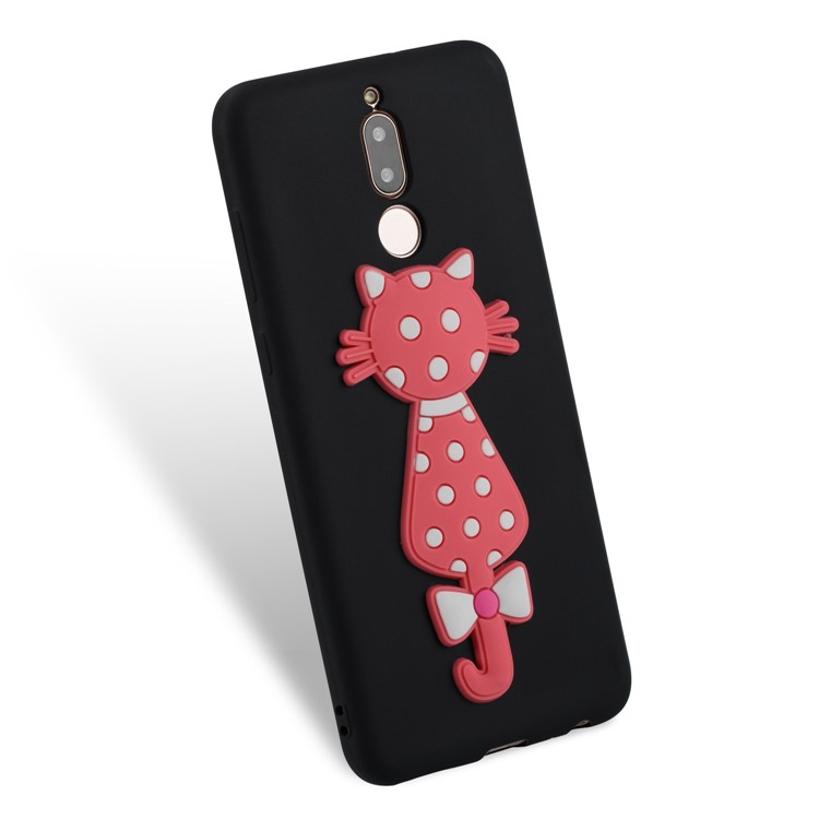 Adorable 3D Cat Pattern TPU Case for Huawei Mate 10 Lite/nova 2i/Maimang 6/Honor 9i (India) - Black-3