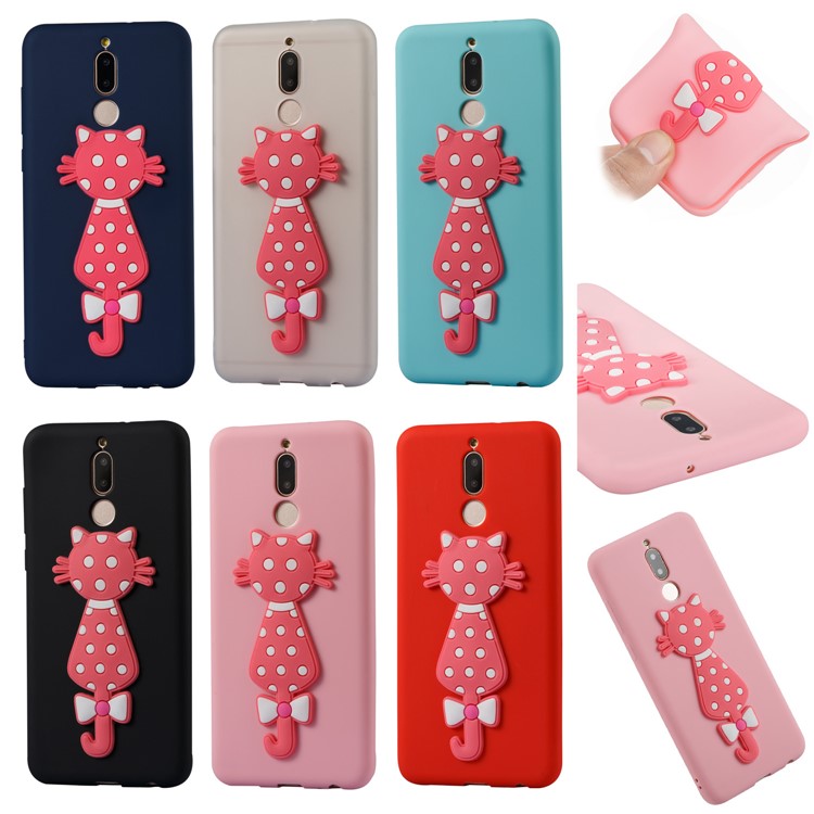 Adorable 3D Cat Pattern TPU Case for Huawei Mate 10 Lite/nova 2i/Maimang 6/Honor 9i (India) - Black-7