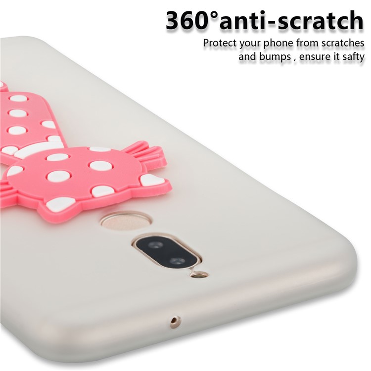 Adorable 3D Cat Pattern TPU Cover for Huawei Mate 10 Lite/nova 2i/Maimang 6/Honor 9i (India) - White-5
