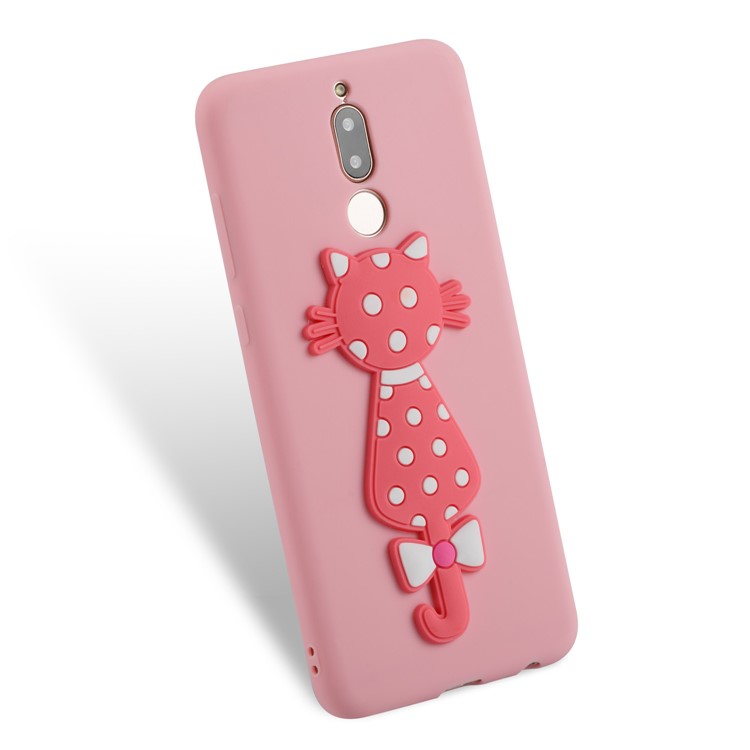 Adorable 3D Cat Pattern TPU Phone Case for Huawei Mate 10 Lite/nova 2i/Maimang 6/Honor 9i (India) - Pink-3