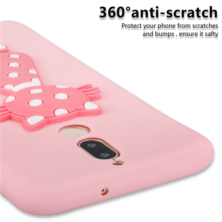 Adorable 3D Cat Pattern TPU Phone Case for Huawei Mate 10 Lite/nova 2i/Maimang 6/Honor 9i (India) - Pink-5